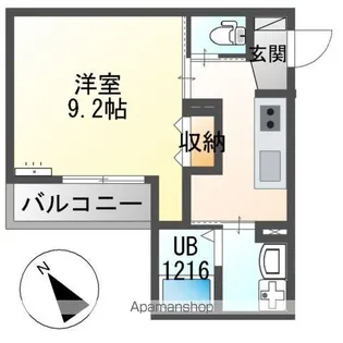 TISSAGE(ティサージュ)【2階】の間取り