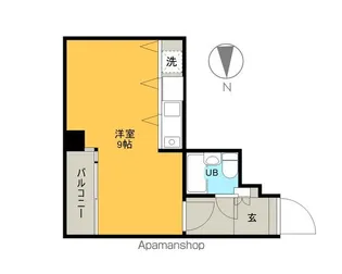 朝日プラザ一番町【1205号室】の間取り