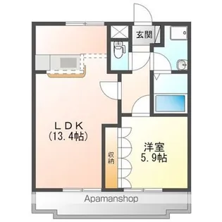 クロノスコート【2階】の間取り