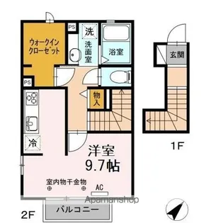 グリシーヌ【2階】の間取り