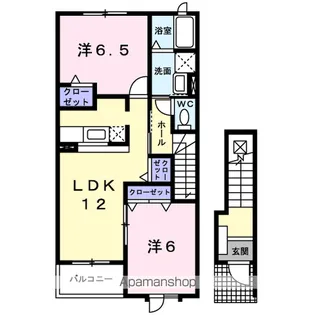 ベルコリーヌ【2階】の間取り