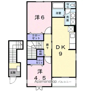 AMITY 156【2階】の間取り
