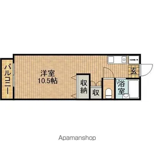 コンフォールA【4階】の間取り