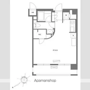 エルエースイート上野【13階】の間取り