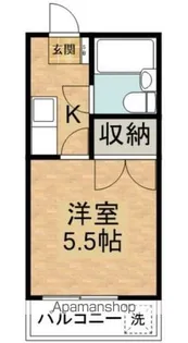 ホワイトハイツ【1階】の間取り