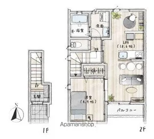 DAYS EAST【201号室】の間取り