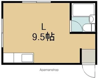 1Rの間取り画像