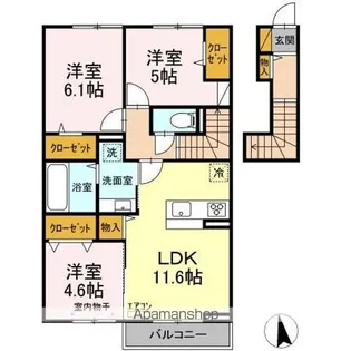 ル・グランIII【2階】の間取り