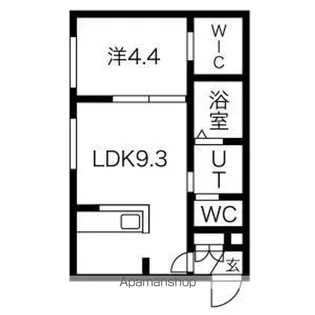 クレイス澄川【4階】の間取り