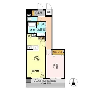 VILLA D’EST OHTE(ヴィラデスト大手)【4階】の間取り