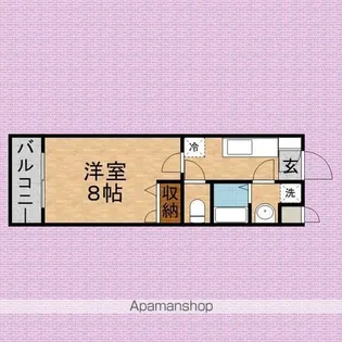 CHARM GARDENCITY【405号室】の間取り
