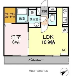 サンクエトワール磯子【2階】の間取り