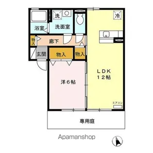 ダイワセンチュリー A【1階】の間取り