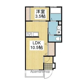 カプラン南吉田【103.号室】の間取り