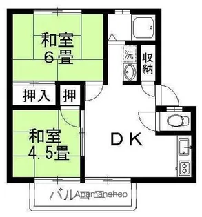 アーバンハイツクリエイト【2-A号室】の間取り