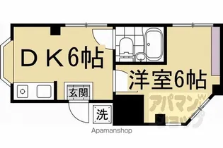 リョー中川【301RV号室】の間取り