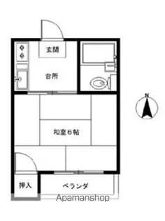 1Kの間取り画像