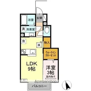 リジエールアサカ【1階】の間取り