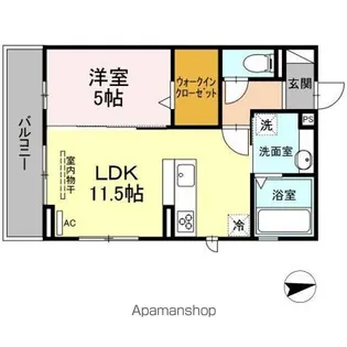 メゾン長栄【3階】の間取り
