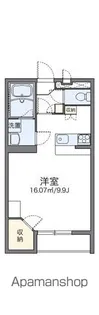 レオパレスフローラ K【213号室】の間取り