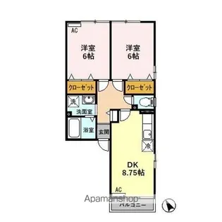 セラン A【1階】の間取り