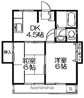 コーポサニー【2階】の間取り