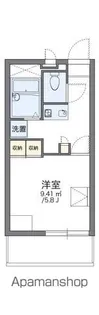 レオパレス銀河【1階】の間取り