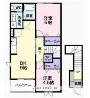 プラシード【2階】の間取り
