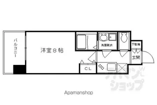 アスヴェル京都四条【402号室】の間取り
