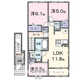 ステイズ 河合【2階】の間取り