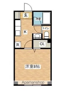 フルール【205号室】の間取り