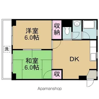 平和ビル新館【4階】の間取り