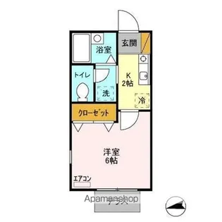 コリンヌ谷津【1階】の間取り