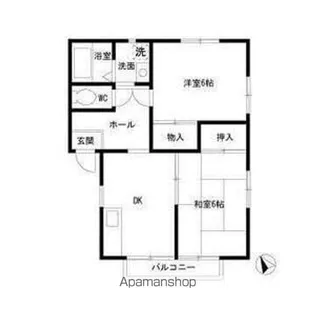 エステートピア鹿野【2階】の間取り