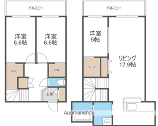 CALORE【3階】の間取り