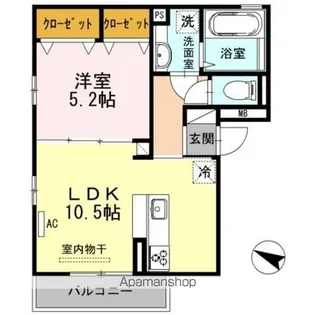 月西荘【2階】の間取り