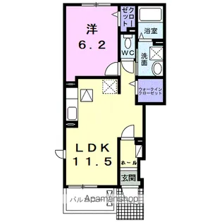 コリナ ノルテ【1階】の間取り