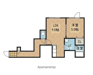 プルメリア若葉【205号室】の間取り