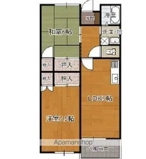ハイツ篠崎Ⅰ【1階】の間取り