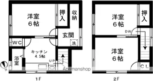 目崎アパート【1号室】の間取り