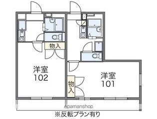 レオパレスこーぽ谷本【207号室】の間取り