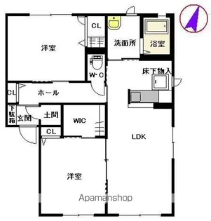 パストラル A棟【1階】の間取り