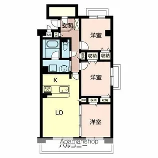 ストーク宮苑【201号室】の間取り