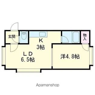 ヒューマン高砂B【202号室】の間取り