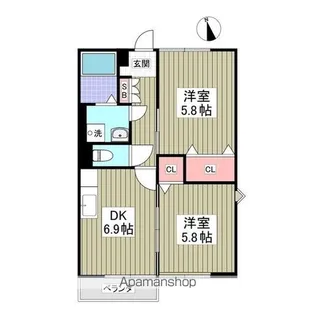 リヴィエールB【1階】の間取り