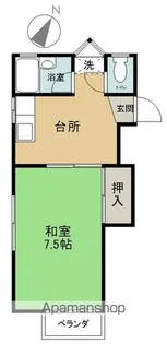 アーバンライフキダ【203号室】の間取り