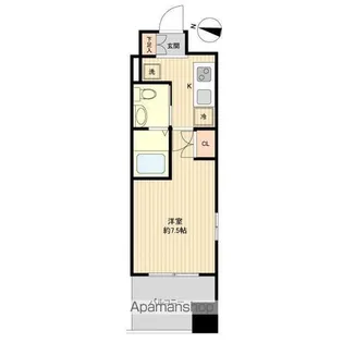 レジディア仙台上杉【9階】の間取り