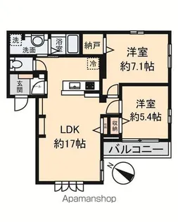 サクシード M【1階】の間取り