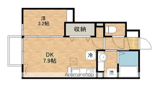 フォーゲルテラス ブラウ Ⅳ【1階】の間取り