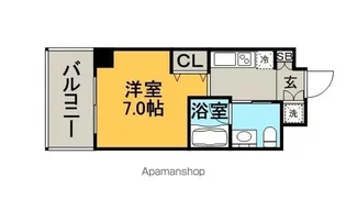 リヴィエールシャン【4階】の間取り
